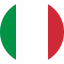 flag of italy flat round