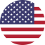 flag of united states flat round