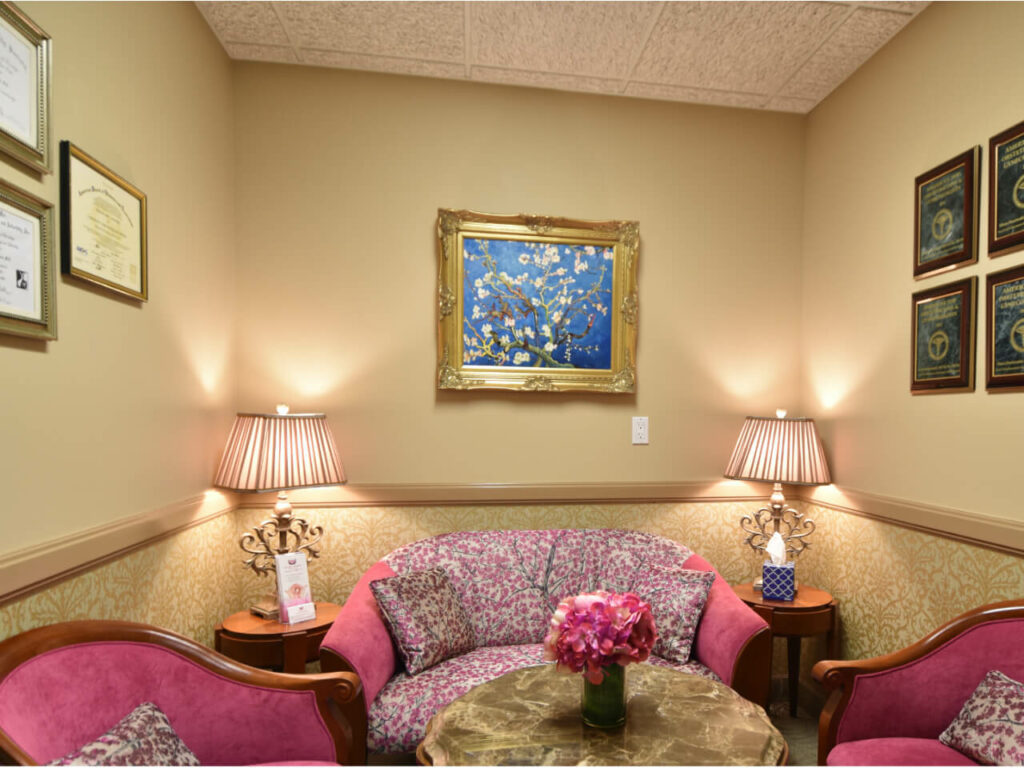 Fertility clinic pink room