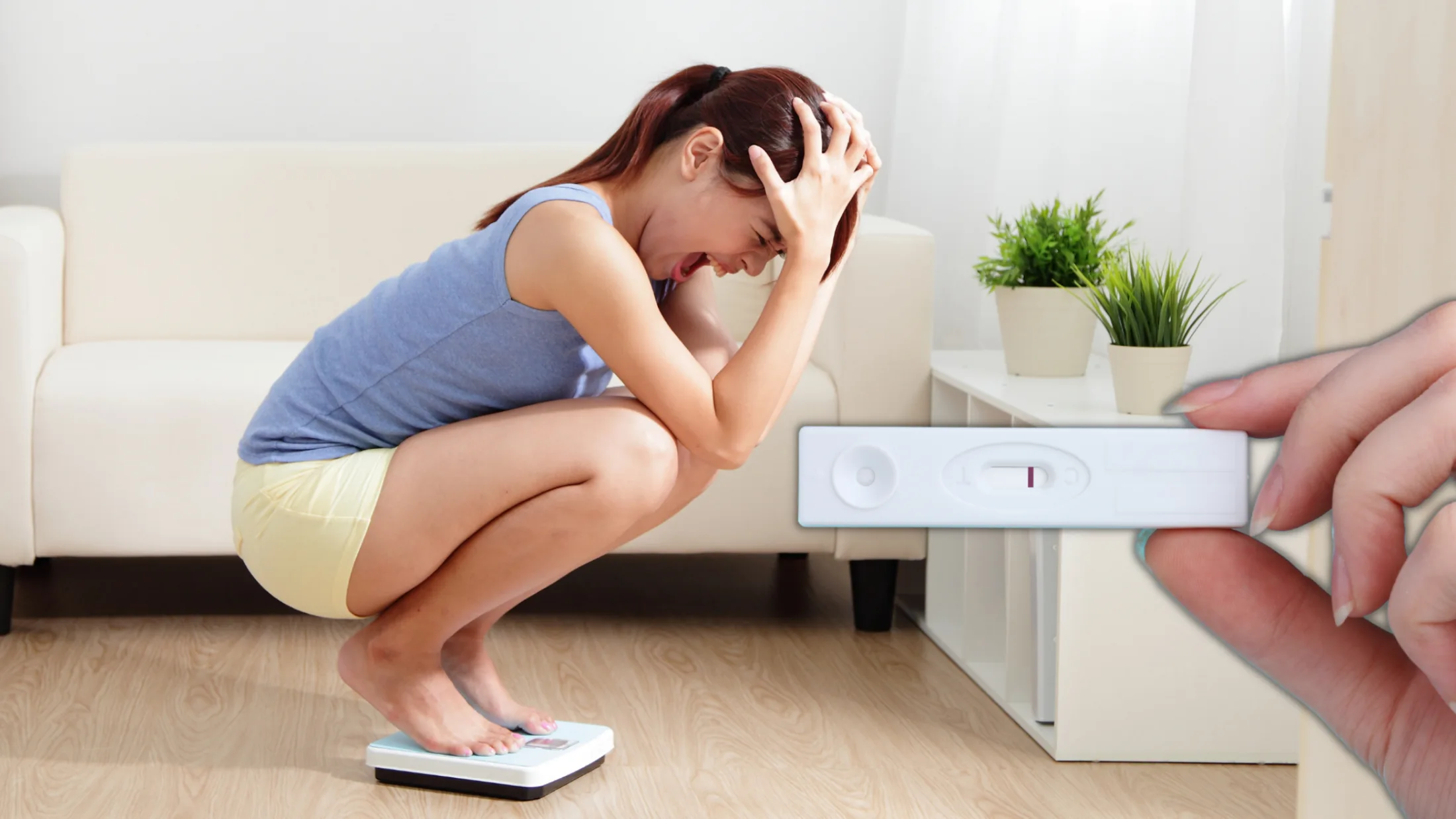 Female stressed due to fertility struggles