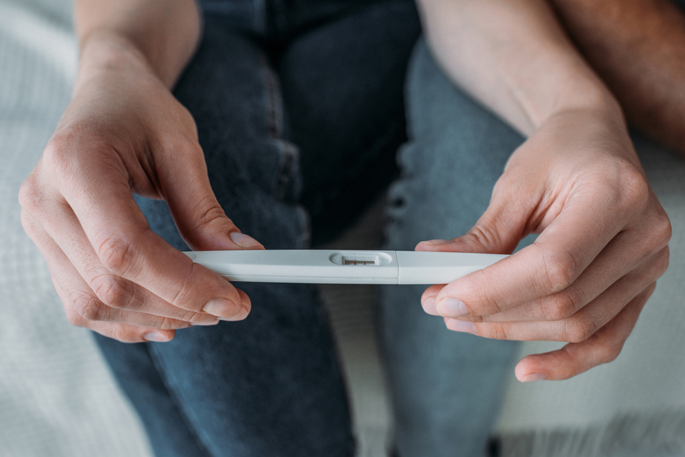 Woman suffering with infertility